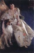 Anders Zorn mrs.walter rathbone bacon oil on canvas